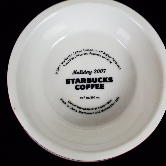 Starbucks 2007  Holiday Collection JOY Teacup Christmas Winter - Picture 7 of 9